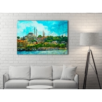 �STANBUL MANZARASI KANVAS TABLO