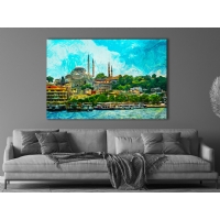 �STANBUL MANZARASI KANVAS TABLO