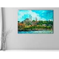 �STANBUL MANZARASI KANVAS TABLO