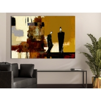 Soyut Fig�rler Kanvas Tablo