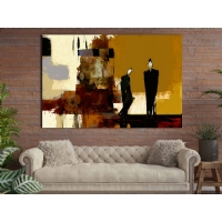 Soyut Fig�rler Kanvas Tablo