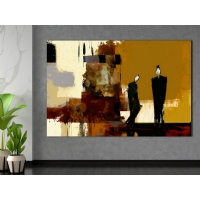 Soyut Fig�rler Kanvas Tablo