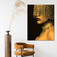 BONCUKLU BAKIR - BRONZ S�ML� KANVAS TABLO