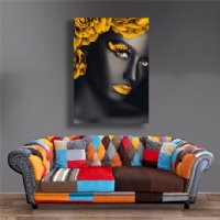 YELLOW FLOWER - S�ML� KANVAS TABLO