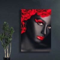 RED FLOWER - S�ML� KANVAS TABLO