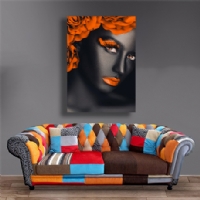 ORANGE FLOWER - S�ML� KANVAS TABLO