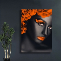 ORANGE FLOWER - S�ML� KANVAS TABLO