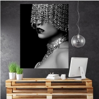 SECRET BLACK - S�ML� KANVAS TABLO