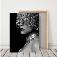 SECRET BLACK - S�ML� KANVAS TABLO