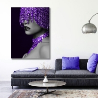 MOR BONCUKLU - S�ML� KANVAS TABLO