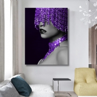 MOR BONCUKLU - S�ML� KANVAS TABLO