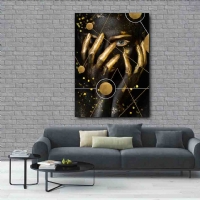 KONU�MAYAN - GOLD S�ML� KANVAS TABLO