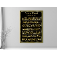 Gold Ayetel Krsi Kanvas Tablo