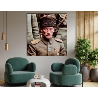 Atat�rk G�rseli Kanvas Tablo