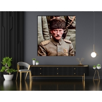 Atat�rk G�rseli Kanvas Tablo
