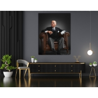 Atat�rk G�rseli Kanvas Tablo