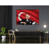 Atat�rk G�rseli Kanvas Tablo