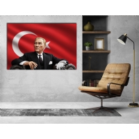 Atat�rk G�rseli Kanvas Tablo