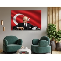 Atat�rk G�rseli Kanvas Tablo