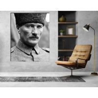 Atat�rk G�rseli Kanvas Tablo