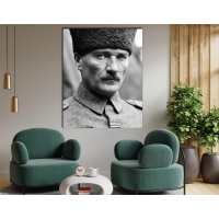 Atat�rk G�rseli Kanvas Tablo