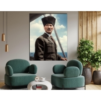 Atat�rk G�rseli Kanvas Tablo