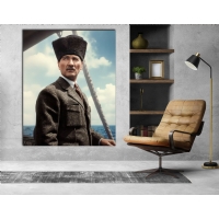 Atat�rk G�rseli Kanvas Tablo