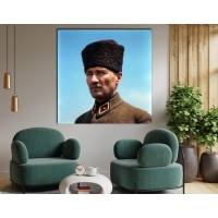 Atat�rk G�rseli Kanvas Tablo