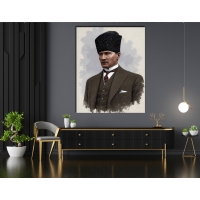 Atat�rk G�rseli Kanvas Tablo