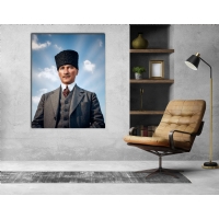 Atat�rk G�rseli Kanvas Tablo