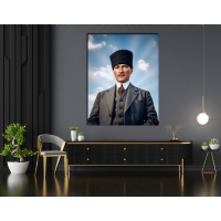 Atat�rk G�rseli Kanvas Tablo