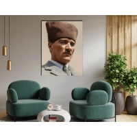 Atat�rk G�rseli Kanvas Tablo