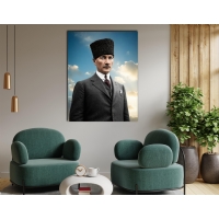 Atat�rk G�rseli Kanvas Tablo