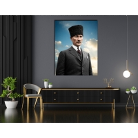 Atat�rk G�rseli Kanvas Tablo