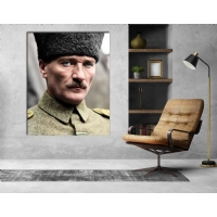 Atat�rk G�rseli Kanvas Tablo