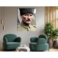 Atat�rk G�rseli Kanvas Tablo