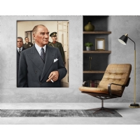 Atat�rk G�rseli Kanvas Tablo