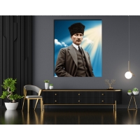 Atat�rk G�rseli Kanvas Tablo