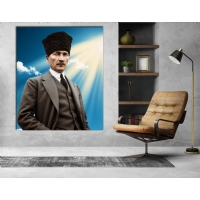 Atat�rk G�rseli Kanvas Tablo