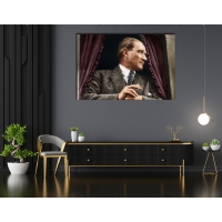 Atat�rk G�rseli Kanvas Tablo