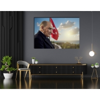Atat�rk G�rseli Kanvas Tablo