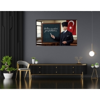 Atat�rk G�rseli Kanvas Tablo