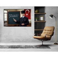 Atat�rk G�rseli Kanvas Tablo