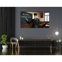 Atat�rk G�rseli Kanvas Tablo