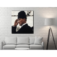 Atat�rk G�rseli Kanvas Tablo