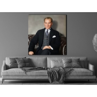 Atat�rk G�rseli Kanvas Tablo