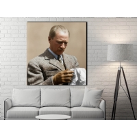 Atat�rk G�rseli Kanvas Tablo