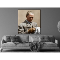 Atat�rk G�rseli Kanvas Tablo