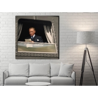 Atat�rk G�rseli Kanvas Tablo