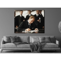 Atat�rk G�rseli Kanvas Tablo